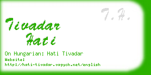 tivadar hati business card